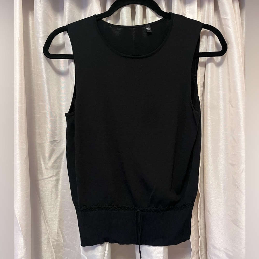 Black knit shirt